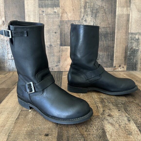 Red Wing X Indian Motorcycle 4312 Black Soft Toe Engineer Boots Mens 11 D - Picture 3 of 12